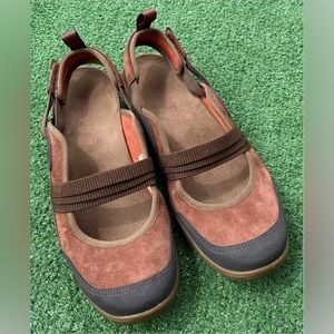 Merrell Mimosa Ginger Tortoise Shell Slingbacks Mary Jane Sandals Women’s Size 9